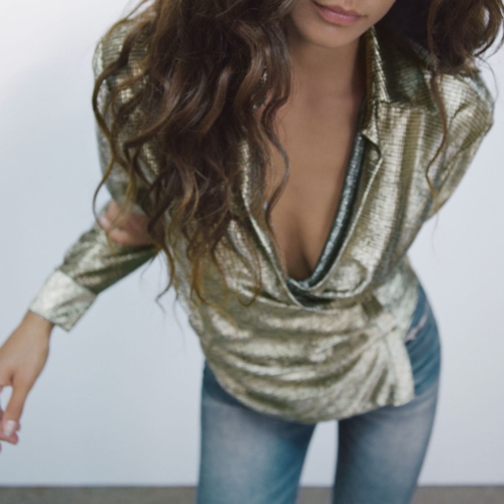 Brand new ZARA dressy top, sparkle